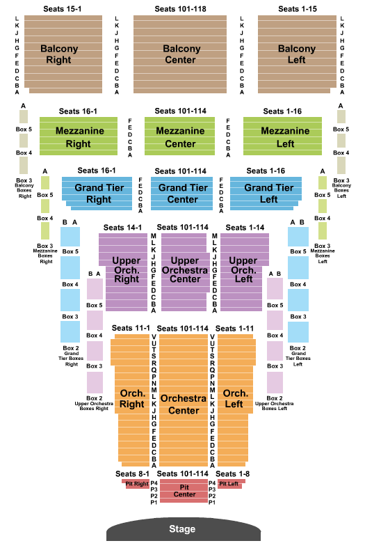 Thelma Gaylord PAT At Civic Center Music Hall Peter Pan Seating Chart